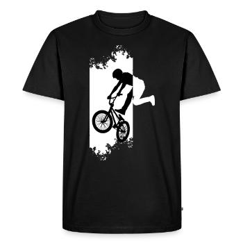 BMX - Men's Premium Organic T-Shirt - black - Front - Nico (187cm)