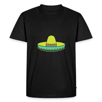 Sombrero Casquette - T-shirt Premium bio Homme - noir - Devant - Nico (187cm)