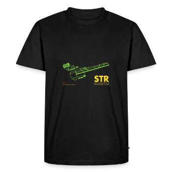 STR stuttgart gg - T-shirt Premium bio Homme - noir - Devant - Nico (187cm)