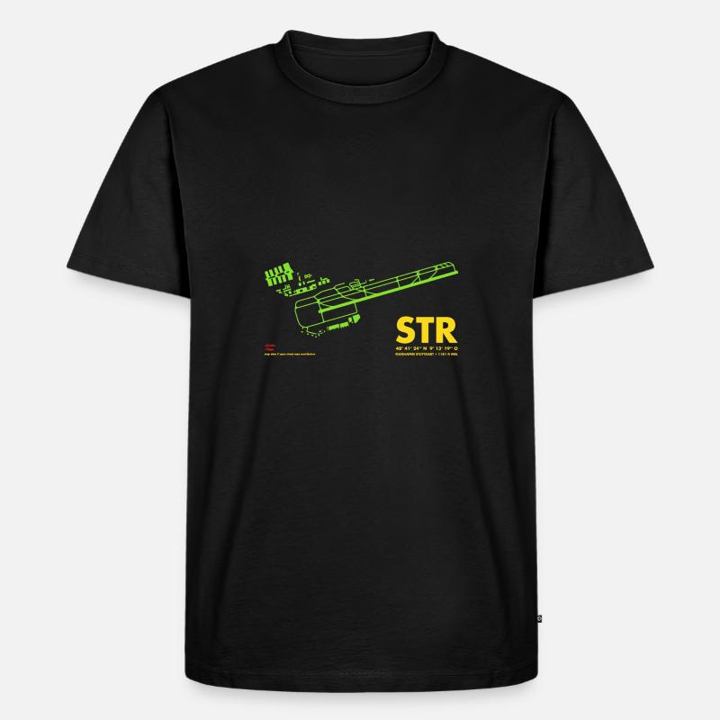 STR stuttgart gg - Männer Premium Bio T-Shirt - Schwarz
