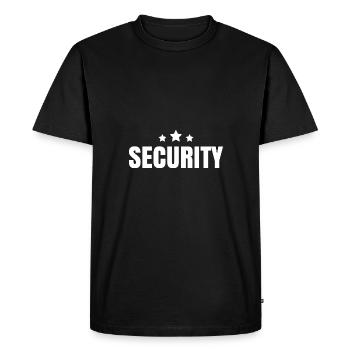 Security Bouncer Security Man Security - Men's Premium Organic T-Shirt - black - Front - Nico (187cm)