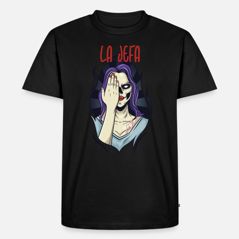 La Jefa - die Chefin - Männer Premium Bio T-Shirt - Schwarz