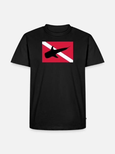 Walhai - Männer Premium Bio T-Shirt - Schwarz