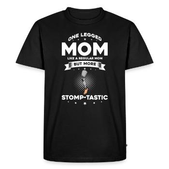 Artificial limb design for leg prosthesis - Men's Premium Organic T-Shirt - black - Front - Nico (187cm)