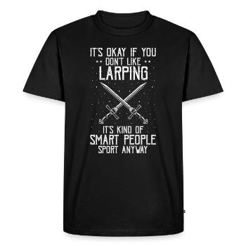 Live-action role-playing game for NPC and RPG role-playing game - Men's Premium Organic T-Shirt - black - Front - Nico (187cm)