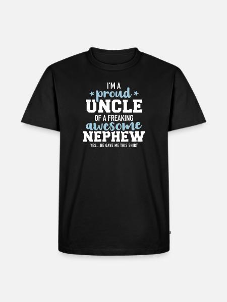 uncle - Men's Premium Organic T-Shirt - black