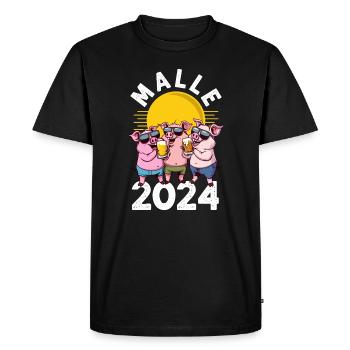 Malle 2024 Party Team Sau Majorque - T-shirt Premium bio Homme - noir - Devant - Nico (187cm)