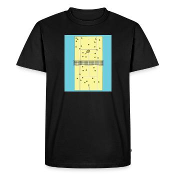Court de tennis pour les passionnés de tennis - T-shirt Premium bio Homme - noir - Devant - Nico (187cm)