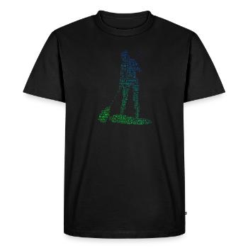 Femmes Sup Standup Paddle Hommes Standup Paddle - T-shirt Premium bio Homme - noir - Devant - Nico (187cm)