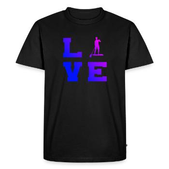 Standup Paddle Stand up Paddling Board Sup - T-shirt Premium bio Homme - noir - Devant - Nico (187cm)