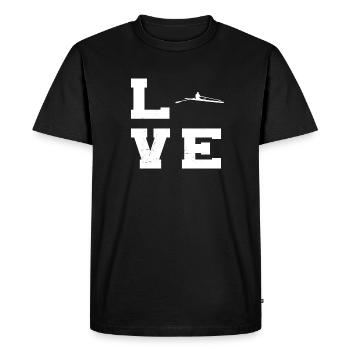 rameurs femmes aviron aviron hommes - T-shirt Premium bio Homme - noir - Devant - Nico (187cm)