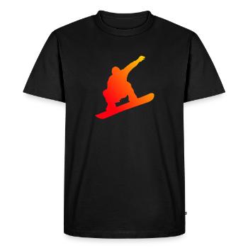 Femmes snowboard snowboarders snowboard hommes - T-shirt Premium bio Homme - noir - Devant - Nico (187cm)