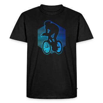 Courses de vélo de route cyclisme cyclistes de course hommes - T-shirt Premium bio Homme - noir - Devant - Nico (187cm)