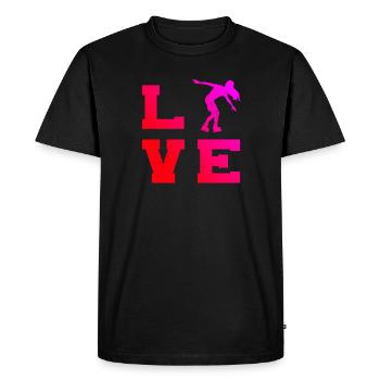 Patin à roulettes Patins à roulettes pour hommes Patins à roulettes - T-shirt Premium bio Homme - noir - Devant - Nico (187cm)