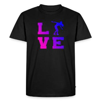 Patin à roulettes Patins à roulettes pour hommes Patin à roulettes Patin à roulettes - T-shirt Premium bio Homme - noir - Devant - Nico (187cm)