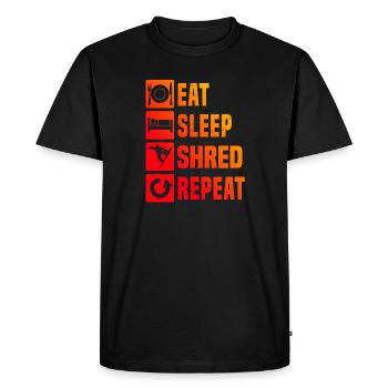 Snowboard Snowboarder Snowboard Femmes Hommes - T-shirt Premium bio Homme - noir - Devant - Nico (187cm)