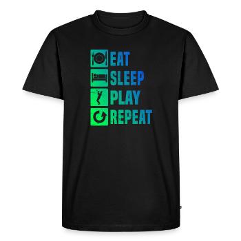 Trompettiste Jazz Trompettiste Trompettiste - T-shirt Premium bio Homme - noir - Devant - Nico (187cm)
