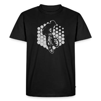 bmx bmx boys cycling bmx bicycle men - Men's Premium Organic T-Shirt - black - Front - Nico (187cm)