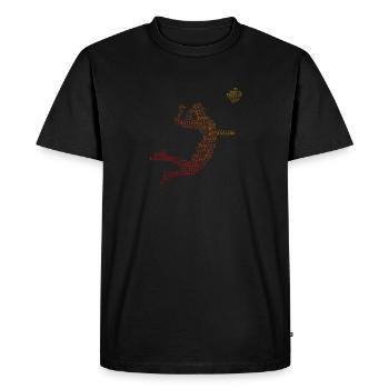 Volleyball masculin féminin Volleyball - T-shirt Premium bio Homme - noir - Devant - Nico (187cm)