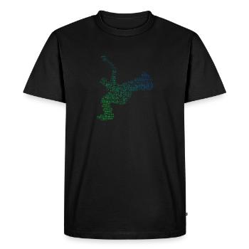 Women Men Bboy Hip Hop Breakdance Bgirl - Men's Premium Organic T-Shirt - black - Front - Nico (187cm)