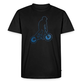 vélo BMX vélo cyclisme BMX hommes BMX garçons - T-shirt Premium bio Homme - noir - Devant - Nico (187cm)
