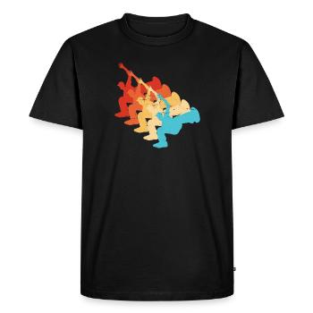 Bboy Breakdance Men Hiphop Break Dance - Men's Premium Organic T-Shirt - black - Front - Nico (187cm)