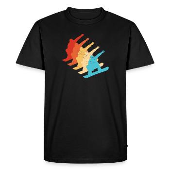 Snowboarder Femmes Snowboard Snowboard Hommes - T-shirt Premium bio Homme - noir - Devant - Nico (187cm)