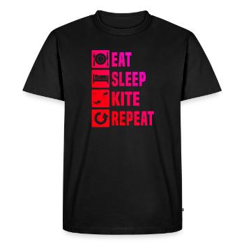 Kitesurf Kitesurf Kitesurf Kitesurfer Kite Kitesurfers - T-shirt Premium bio Homme - noir - Devant - Nico (187cm)