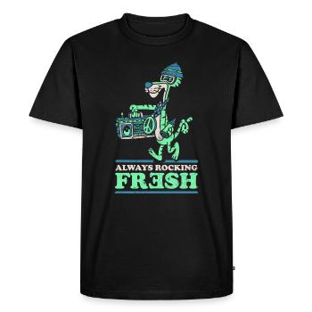 Toujours bercer un tigre frais - T-shirt Premium bio Homme - noir - Devant - Nico (187cm)