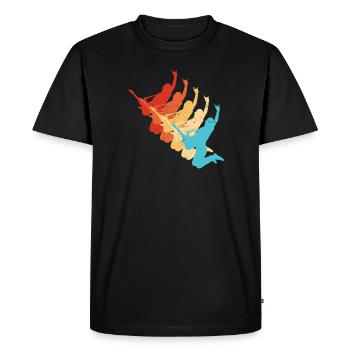 Guitare acoustique Guitare électrique Hommes - T-shirt Premium bio Homme - noir - Devant - Nico (187cm)