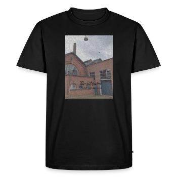 Découverte rétrospective n° 003 - T-shirt Premium bio Homme - noir - Devant - Nico (187cm)