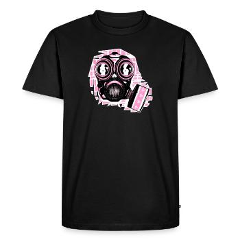 masque à gaz - T-shirt Premium bio Homme - noir - Devant - Nico (187cm)