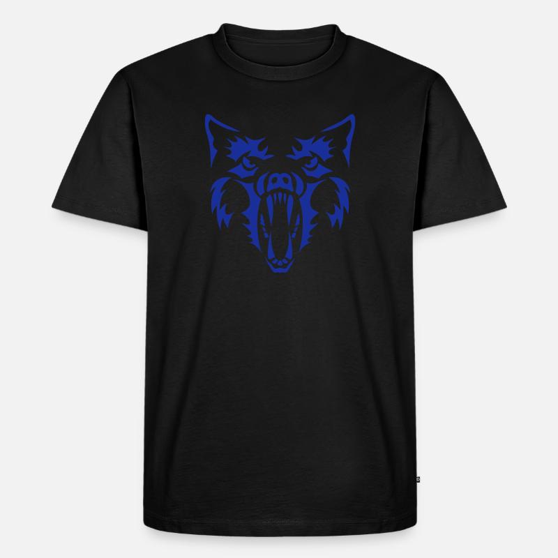 Wolf Werwolf Werwolf 3 - Männer Premium Bio T-Shirt - Schwarz