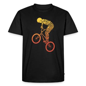 BMX Bike Tricks BMX - T-shirt Premium bio Homme - noir - Devant - Nico (187cm)