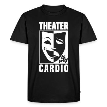 Thespian Theatrical Thespianism Theater Is My - Men's Premium Organic T-Shirt - black - Front - Nico (187cm)
