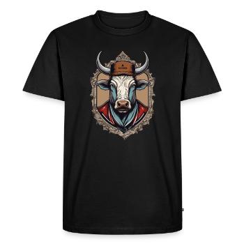 Bull Rider, huit secondes de gloire - T-shirt Premium bio Homme - noir - Devant - Nico (187cm)