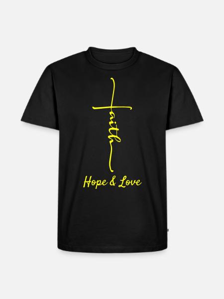 Christianisme croyant chrétien - T-shirt Premium bio Homme - noir