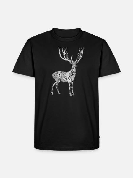 Hirsch Vikings - T-shirt Premium bio Homme - noir