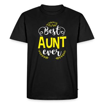 Tante tante B.A.E. Meilleur cadeau d’anniversaire de tante de tous les temps - T-shirt Premium bio Homme - noir - Devant - Nico (187cm)