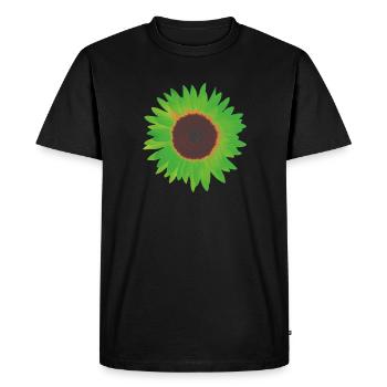 sunflower green - Men's Premium Organic T-Shirt - black - Front - Nico (187cm)