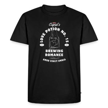 Cupid Potion No.15 Romance Brew - Men's Premium Organic T-Shirt - black - Front - Nico (187cm)
