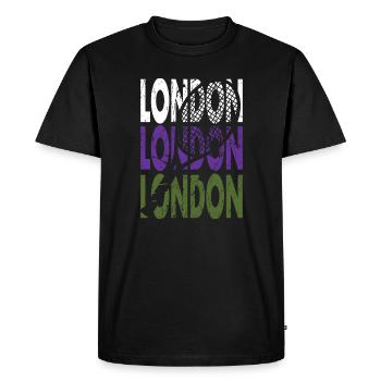Maillot de tennis London Grand Slam Tournament Design - T-shirt Premium bio Homme - noir - Devant - Nico (187cm)