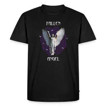 Ange déchu - T-shirt Premium bio Homme - noir - Devant - Nico (187cm)