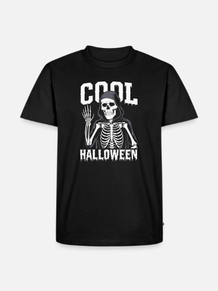 Cool Halloween Skeleton - Men's Premium Organic T-Shirt - black