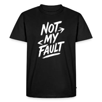 Citation Audacieuse de Responsabilité Personnelle - T-shirt Premium bio Homme - noir - Devant - Nico (187cm)