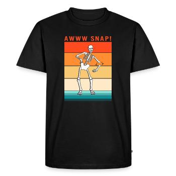 Fracture du bras Fracture osseuse du squelette d’Halloween - T-shirt Premium bio Homme - noir - Devant - Nico (187cm)