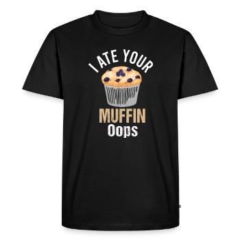 Myrtille Funny Fruit Fruit Myrtille Vintage - T-shirt Premium bio Homme - noir - Devant - Nico (187cm)