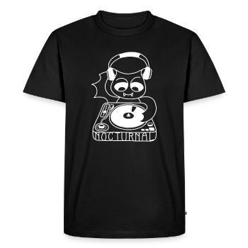 DJ Bat - T-shirt Premium bio Homme - noir - Devant - Nico (187cm)