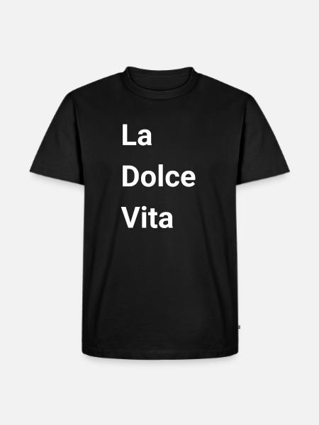 La Dolce Vita - Men's Premium Organic T-Shirt - black