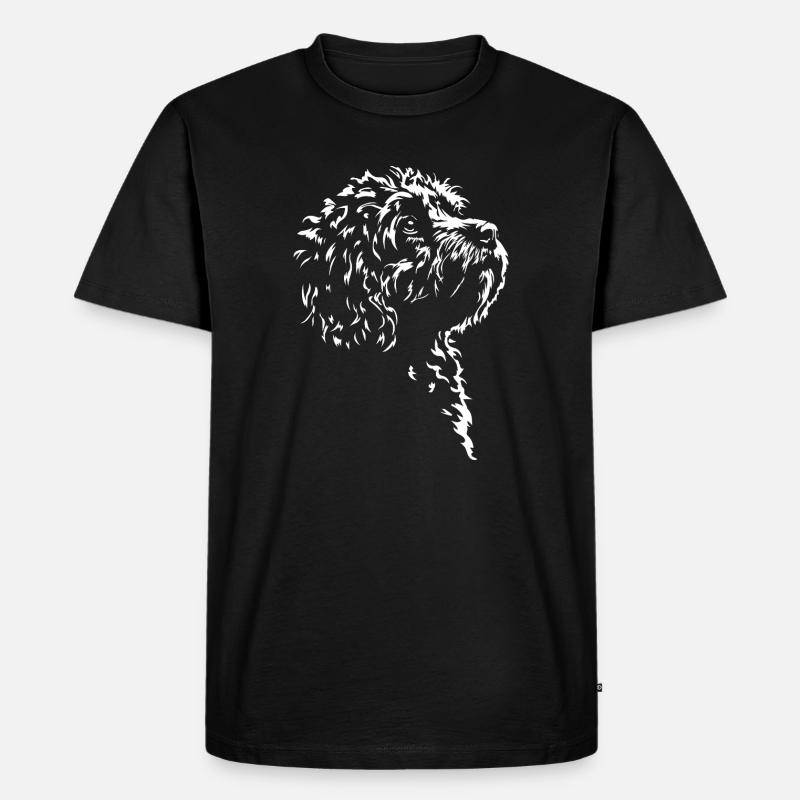 Cavapoo Silhouette Chien Wilsigns - T-shirt Premium bio Homme - noir
